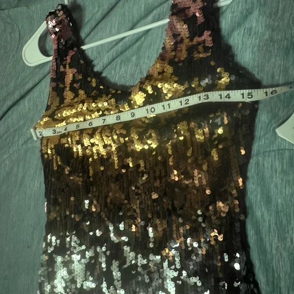 Sequins MONACO dress size 4/6 S - Picture 6 of 10